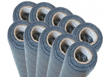 Lote de 10 redes de enmascaramiento 90% - Gris claro - 190gr/m² - 10 kits de fijación gratuitos - Sin aberturas